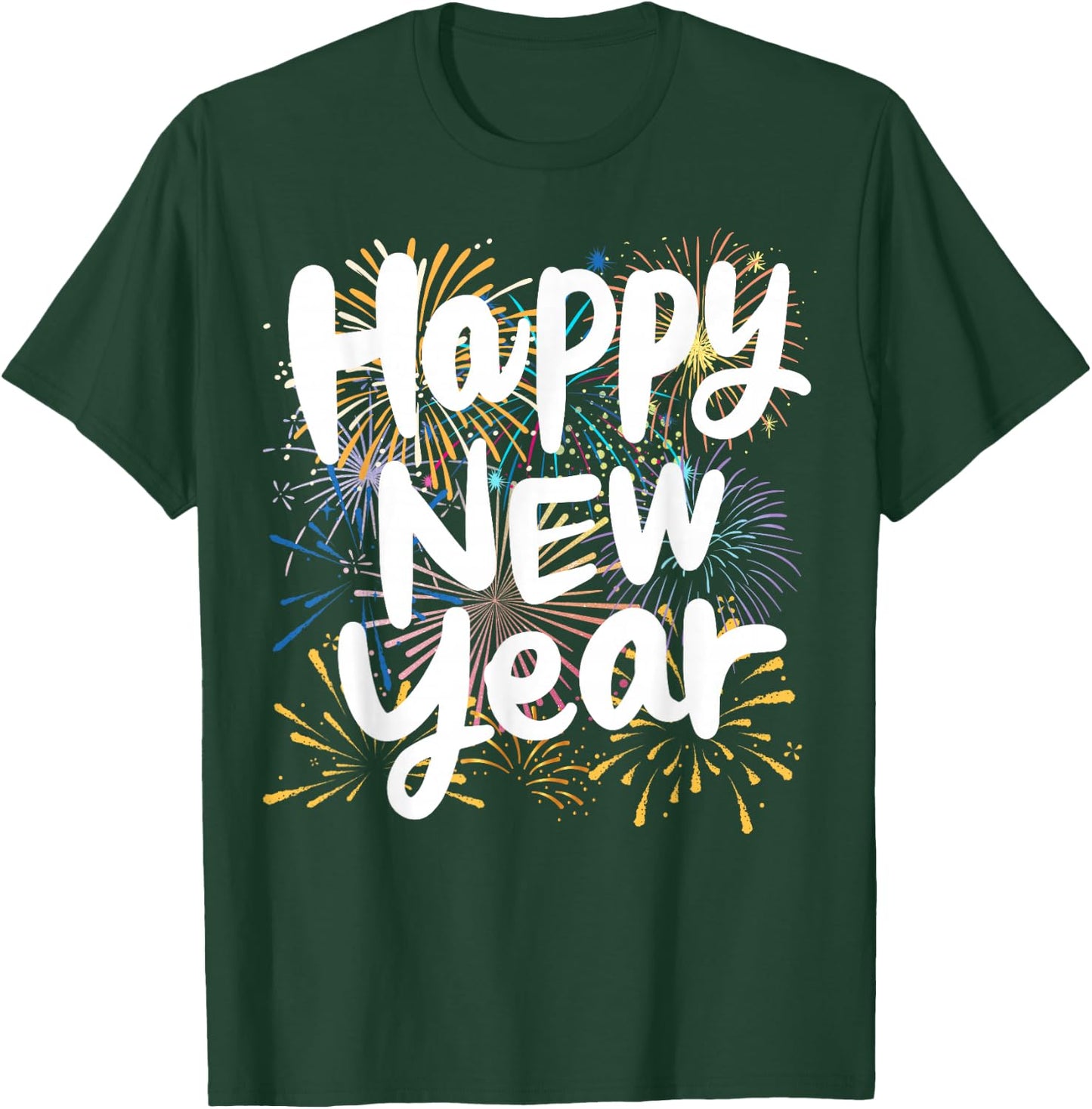 Happy New Year Eve Party 2026 Family Matching Fireworks T-Shirt - T-Shirt | Forest