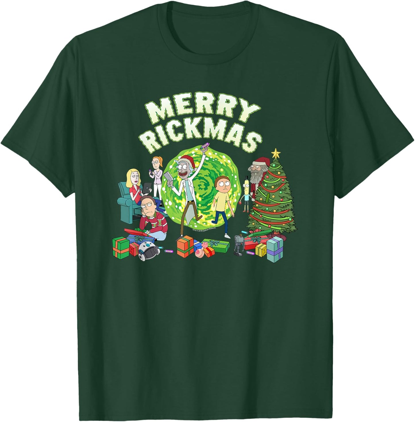 Rick and Morty Merry Rickmas! T-Shirt - T-Shirt | Forest