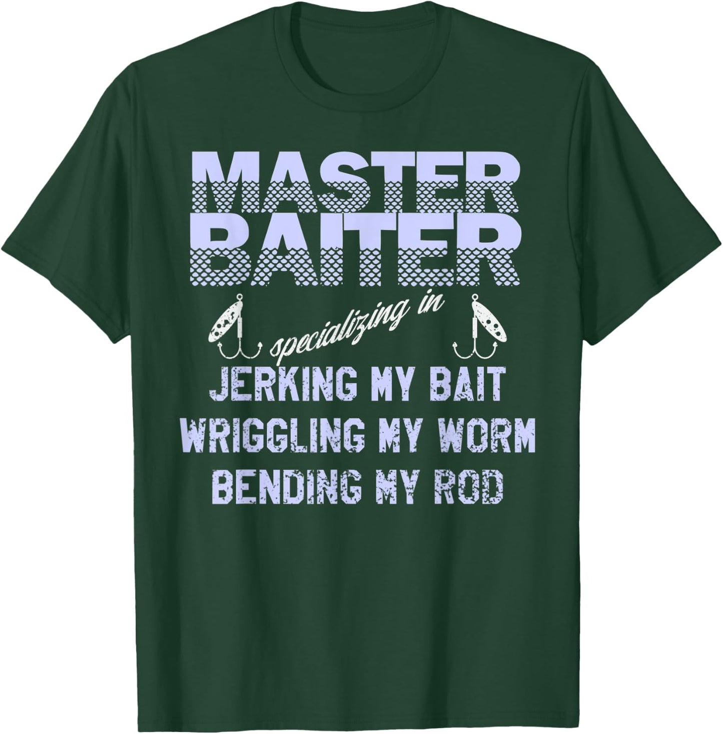 Master Baiter Shirt Funny Fishermans Skills List T-Shirt - T-Shirt | Forest