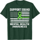 Support Squad Mental Health Awareness Motivational USA Flag T-Shirt - T-Shirt | Forest