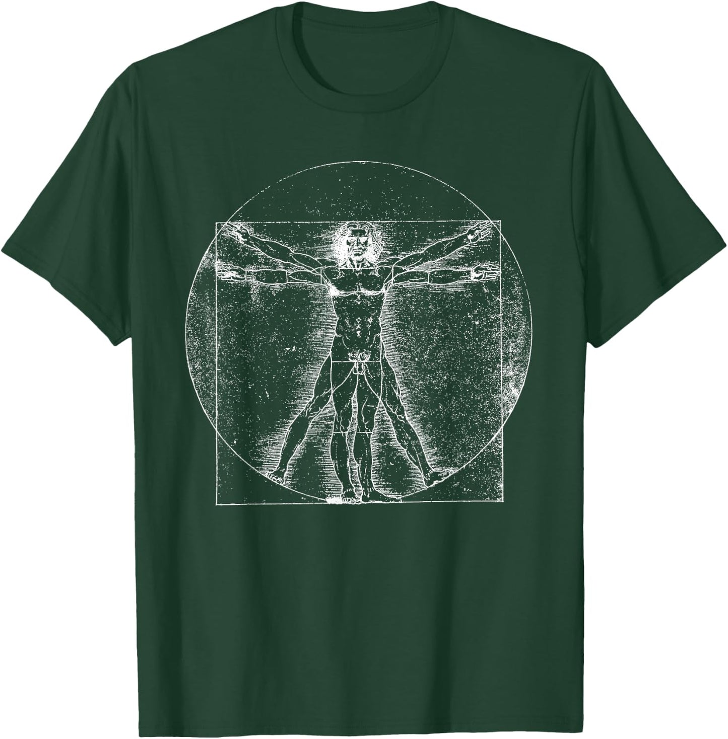 Vitruvian Man Leonardo Da Vinci T-Shirt - T-Shirt | Forest