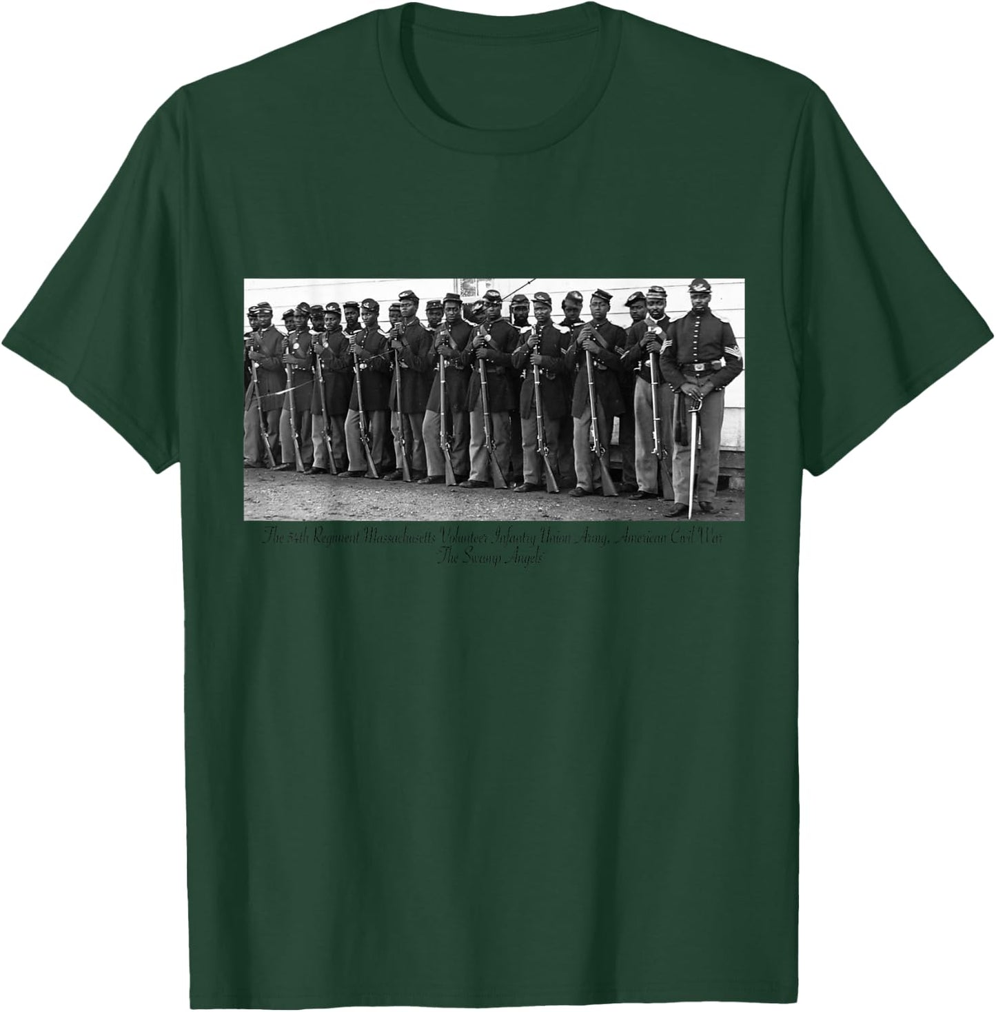US Civil War Legacy All Black Regiment T-Shirt - T-Shirt | Forest