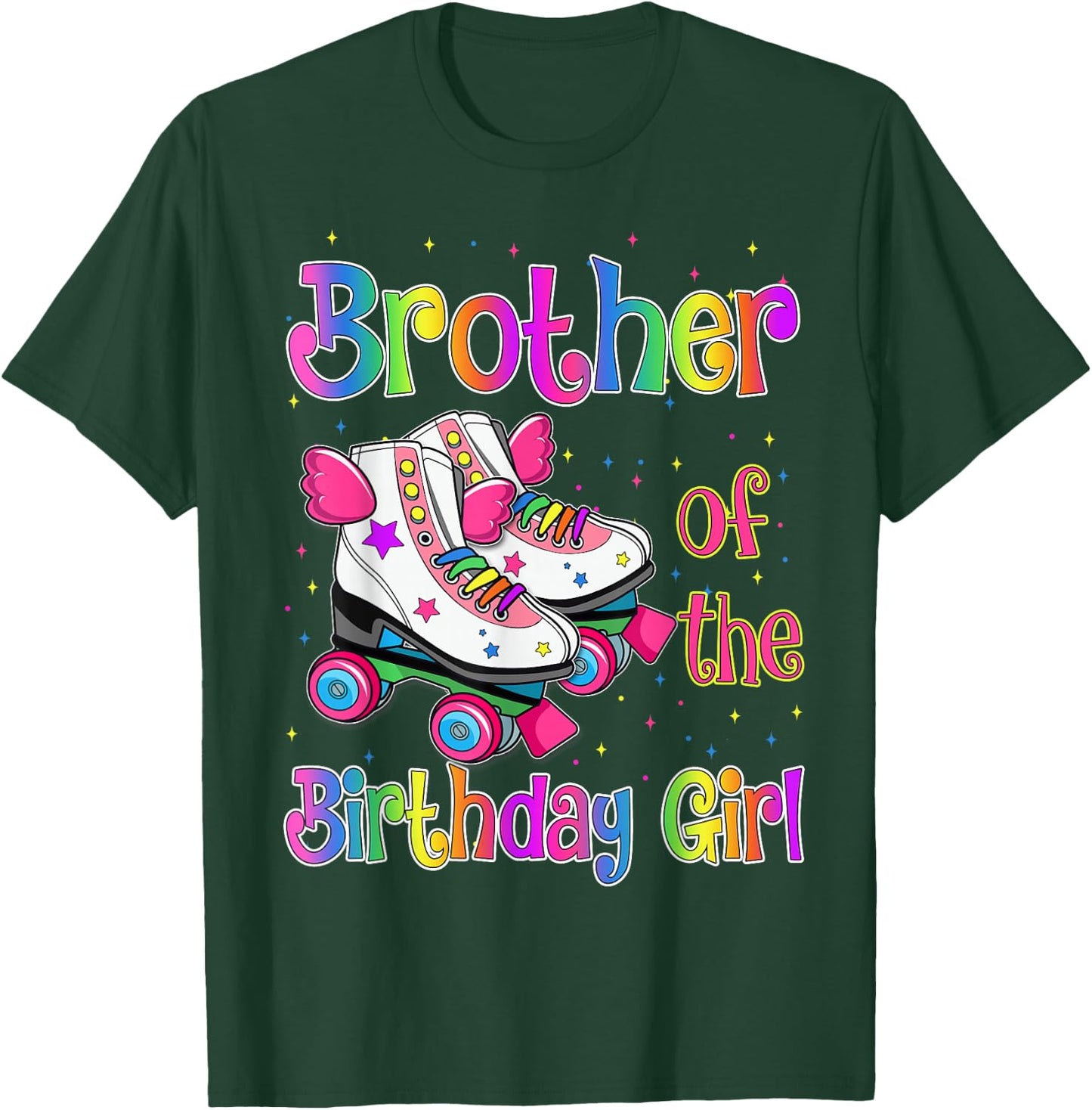 Brother Birthday Rolling Skate Birthday family Party T-Shirt - T-Shirt | Forest