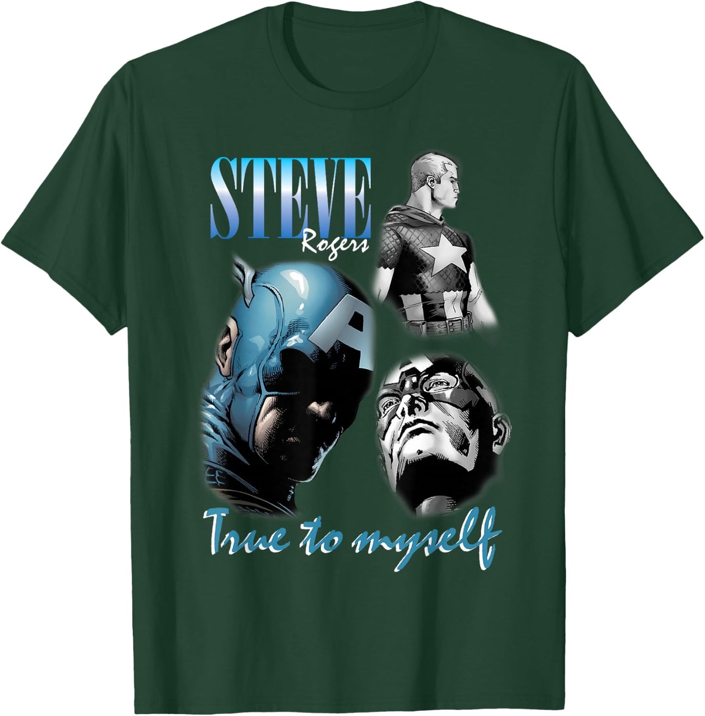 Marvel Steve Rogers Homage Poster T-Shirt - T-Shirt | Forest