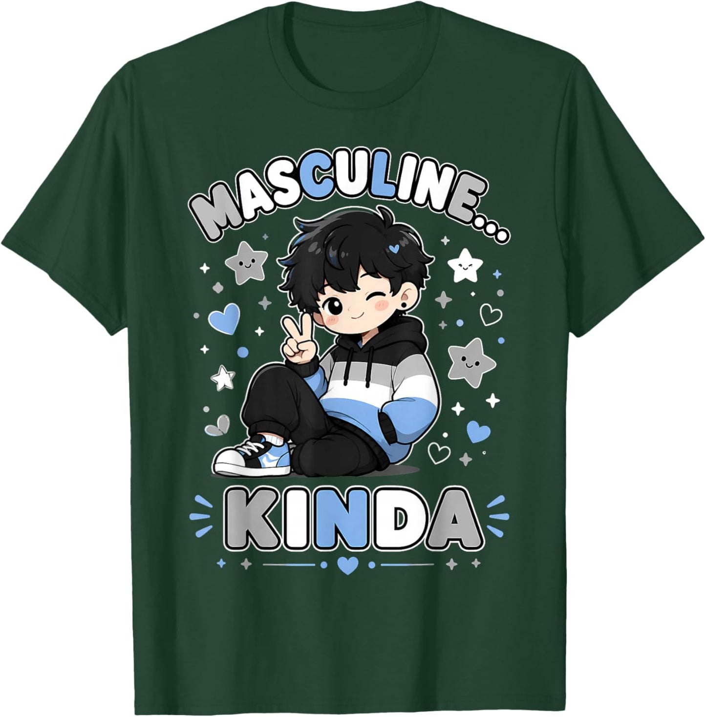 Funny Demiboy T-Shirt - T-Shirt | Forest