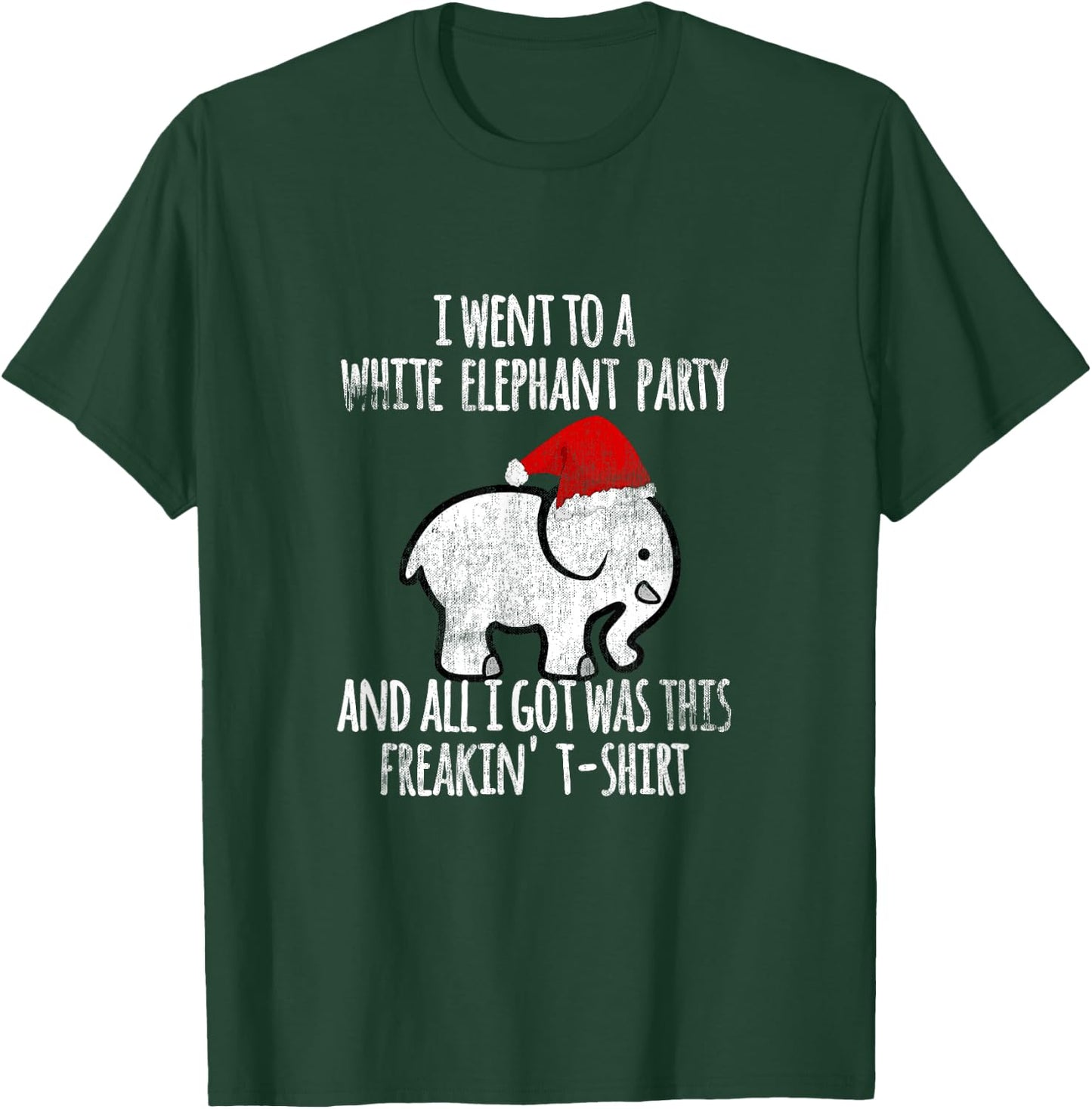 White Elephant Christmas Fun Gift Exchange Contest T-Shirt - T-Shirt | Forest