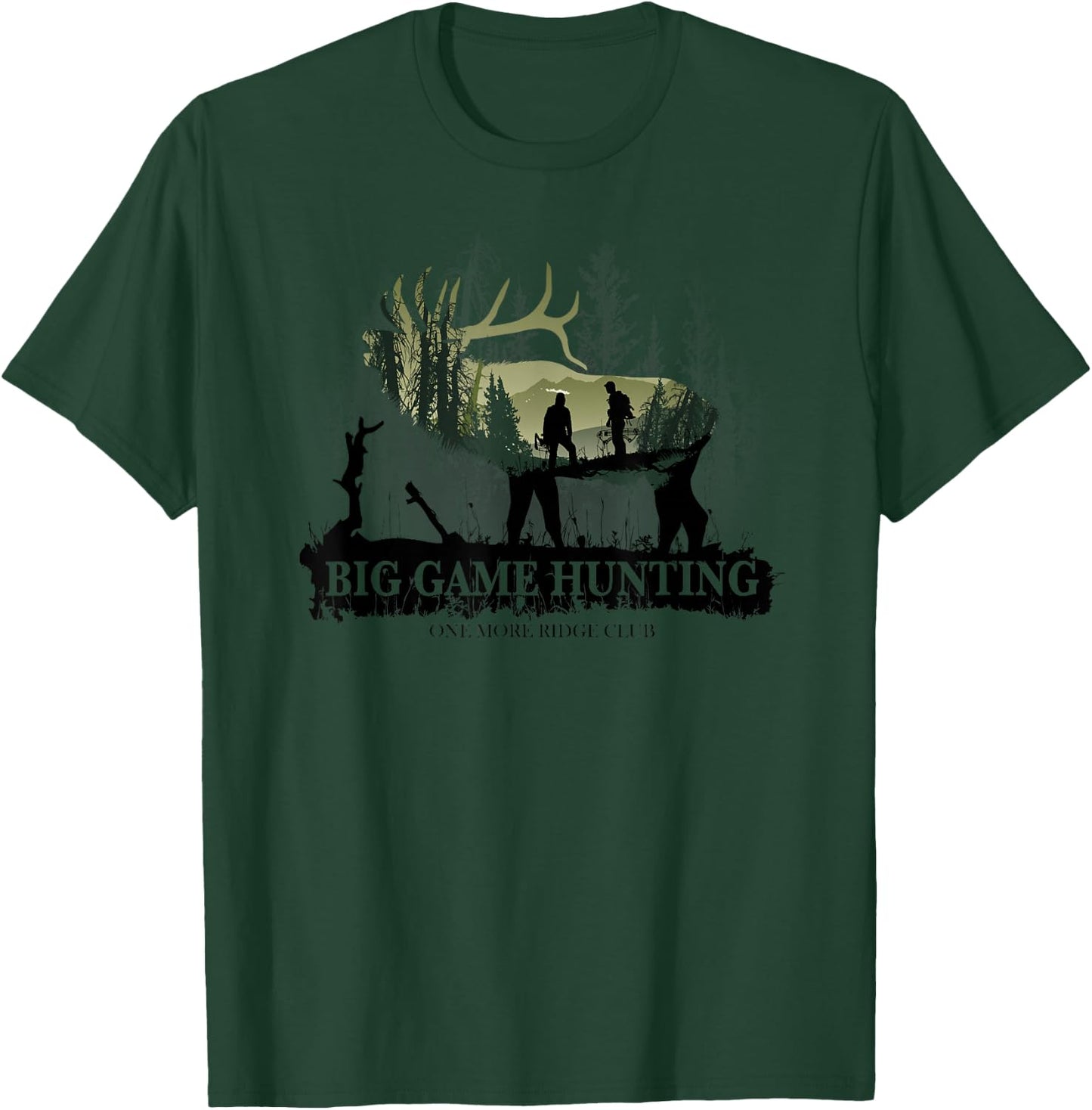 Hunting, Elk Hunting, Bow Hunter T-Shirt - T-Shirt | Forest