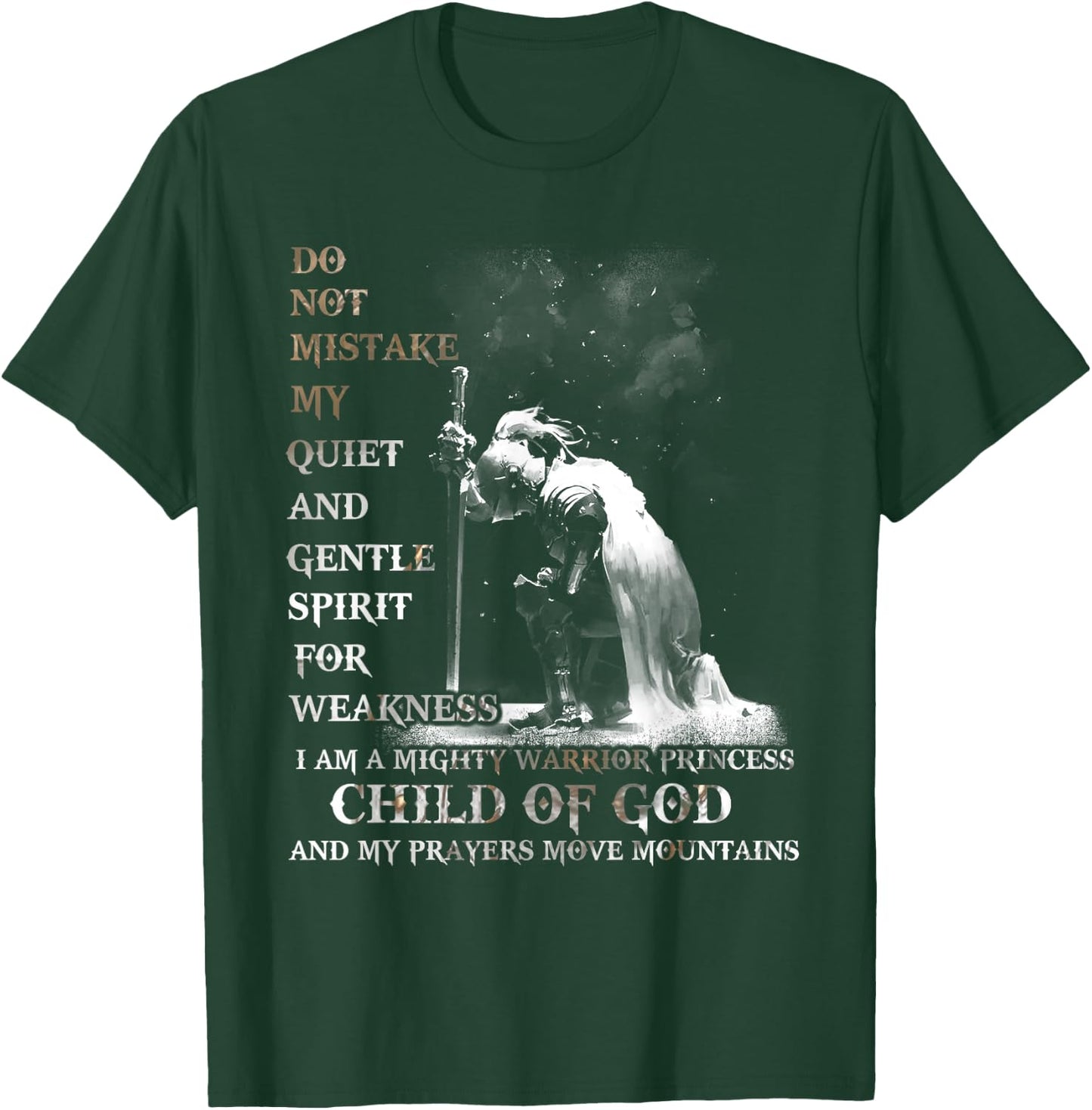 Knight Templar I Am A Child Of God A Warrior Of Christ Shirt T-Shirt - T-Shirt | Forest