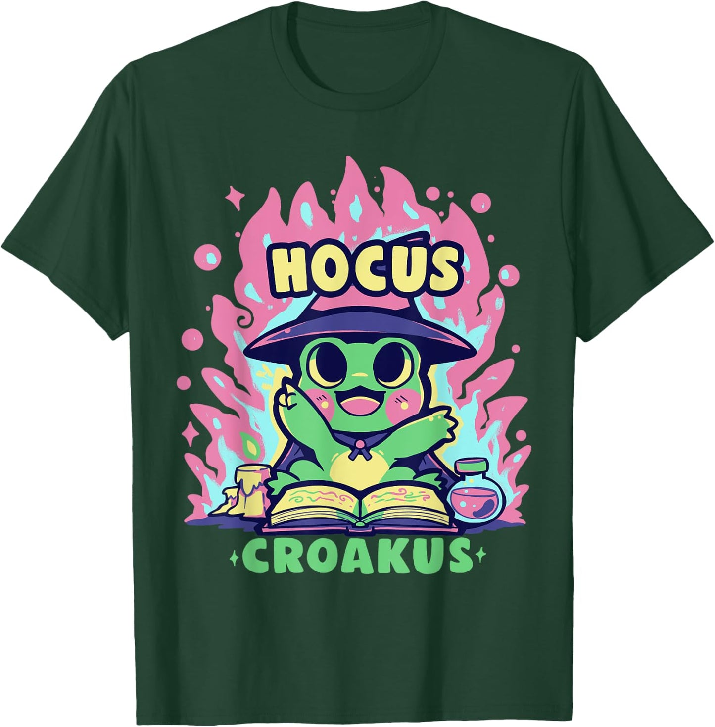 Witchy Spell Frog T-Shirt - T-Shirt | Forest