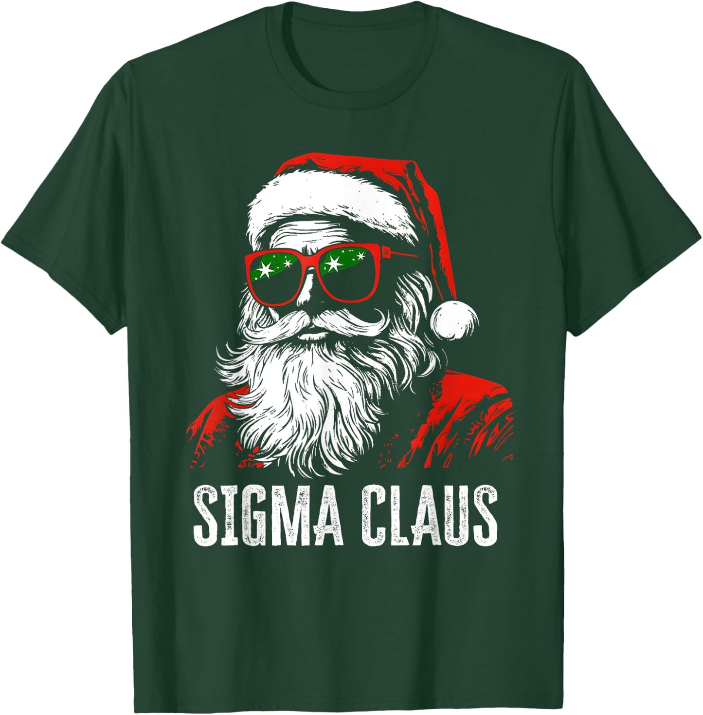 Sigma Claus Santa Funny Christmas Rizz Male The Rizzler Meme T-Shirt - T-Shirt | Forest