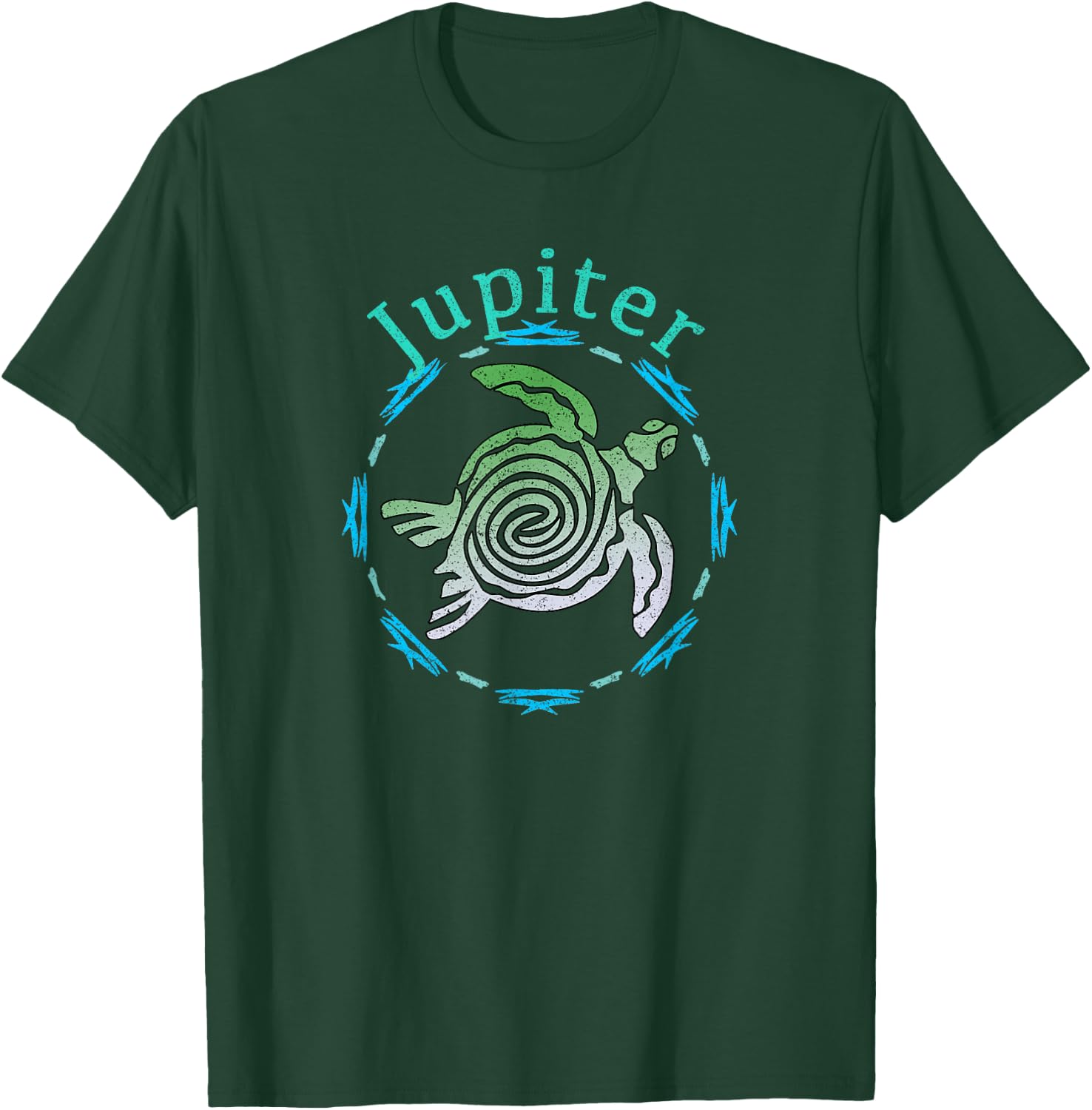 Jupiter Vintage Tribal Turtle Gift T-Shirt - T-Shirt | Forest