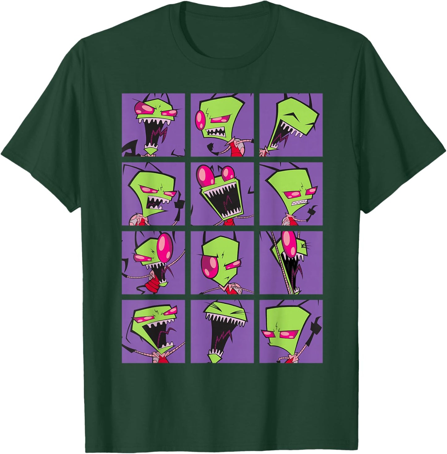 Nickelodeon Invader Zim Freak Out Collage T-Shirt - T-Shirt | Forest