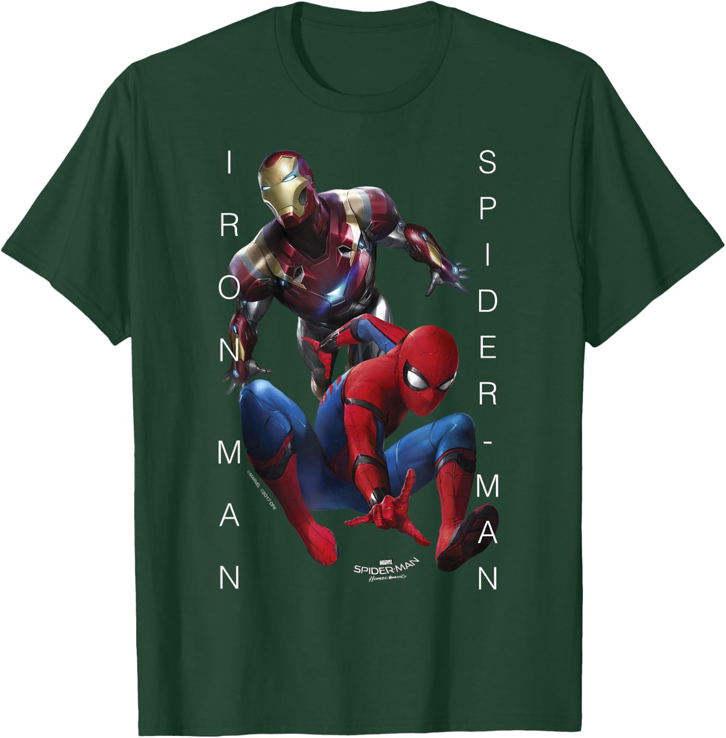Marvel Spider-Man Homecoming Iron Man The Dream Team T-Shirt - T-Shirt | Forest