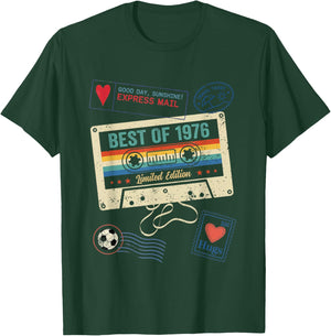 50th Birthday Celebration Vintage Soccer Fan Retro 80s T-Shirt - T-Shirt | Forest