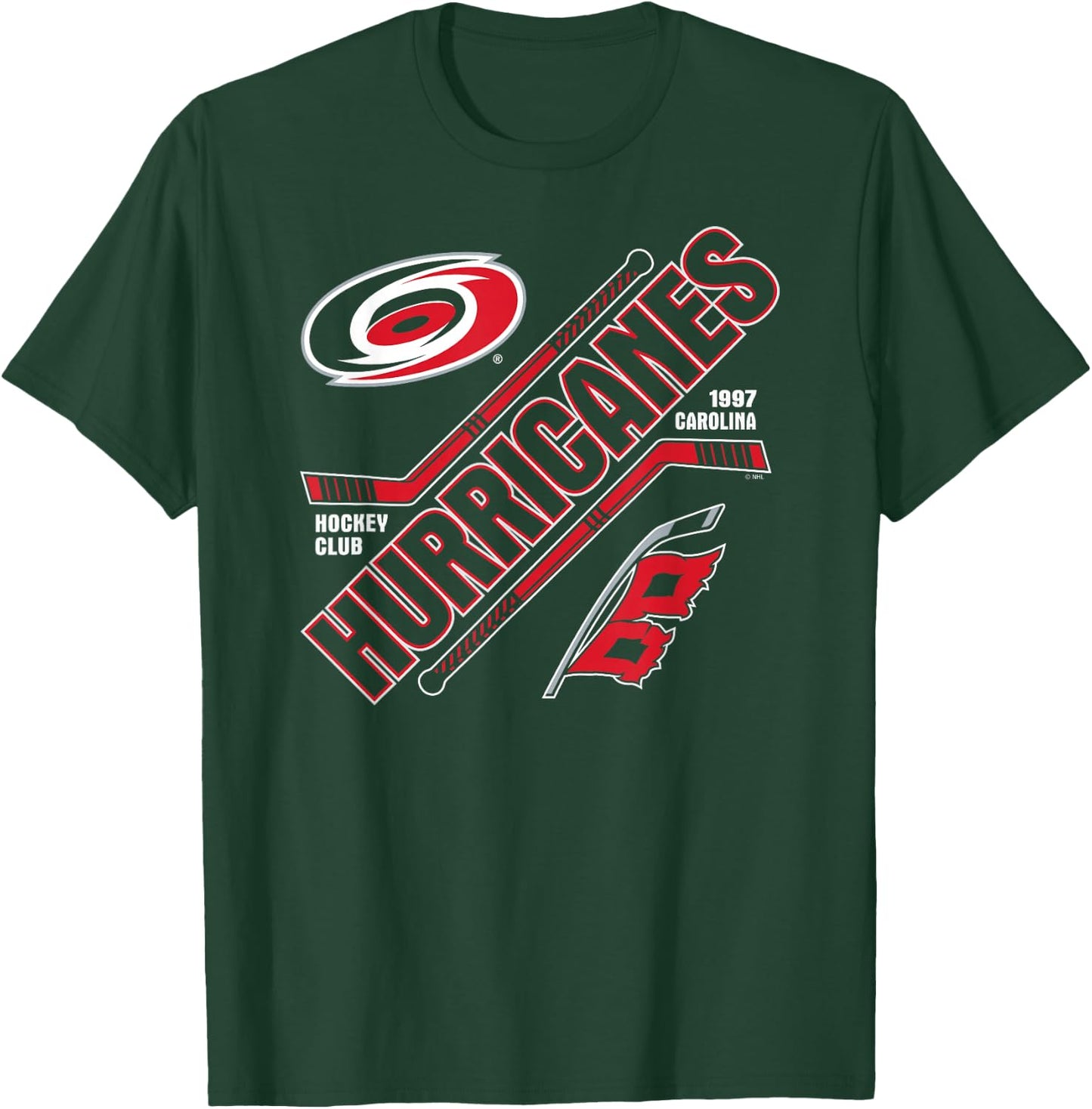 Carolina Hurricanes Force Black Officially Licensed T-Shirt - T-Shirt | Forest