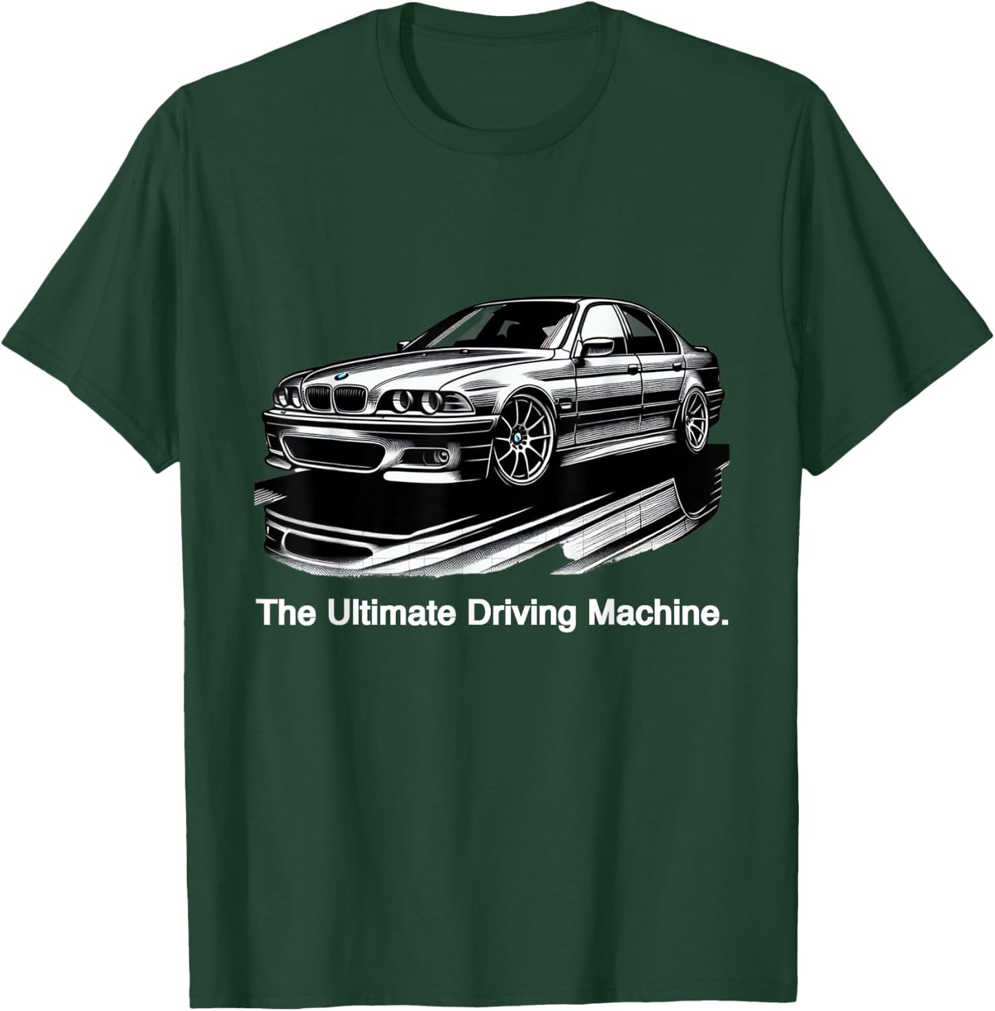 Ultimate Driving Machine Vintage Euro E39 T-Shirt - T-Shirt | Forest