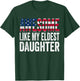 Awesome Like My Eldest Daughter Funny Fathers Mothers Day T-Shirt - T-Shirt | Forest