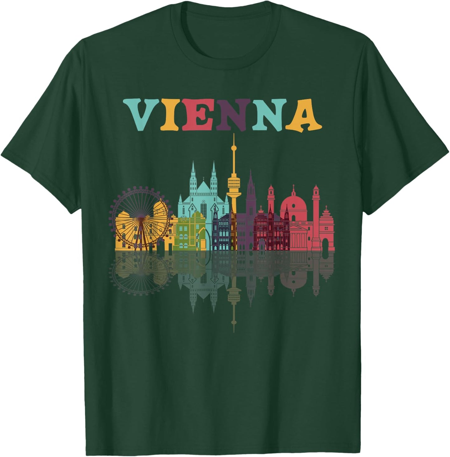 Vienna Austria Family Austrian Vacation Europian Trip Shirt T-Shirt - T-Shirt | Forest