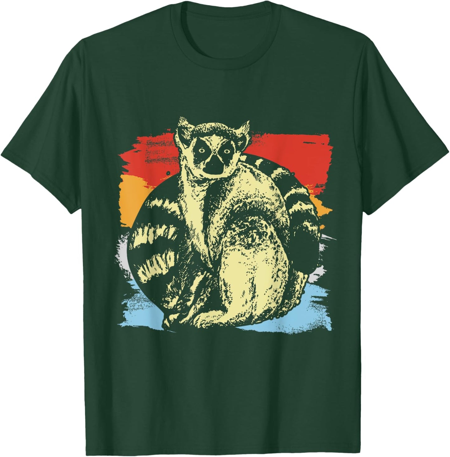 Retro Lemur T-Shirt - T-Shirt | Forest
