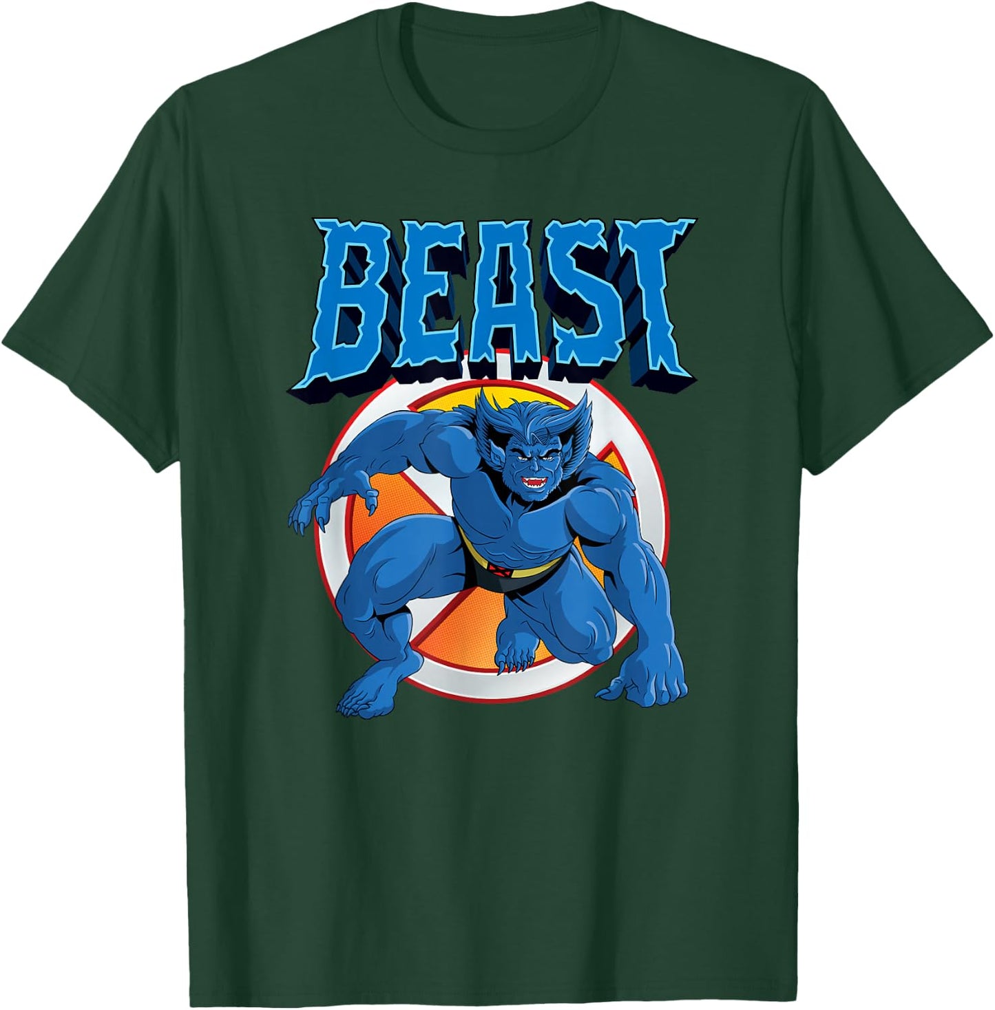 Marvel X-Men Beast Retro 90s T-Shirt - T-Shirt | Forest