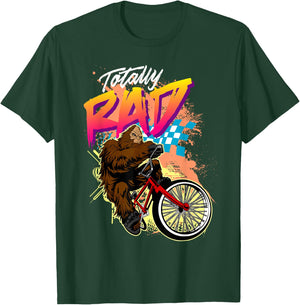 Totally Rad Sasquatch BMX Bike T-Shirt - T-Shirt | Forest