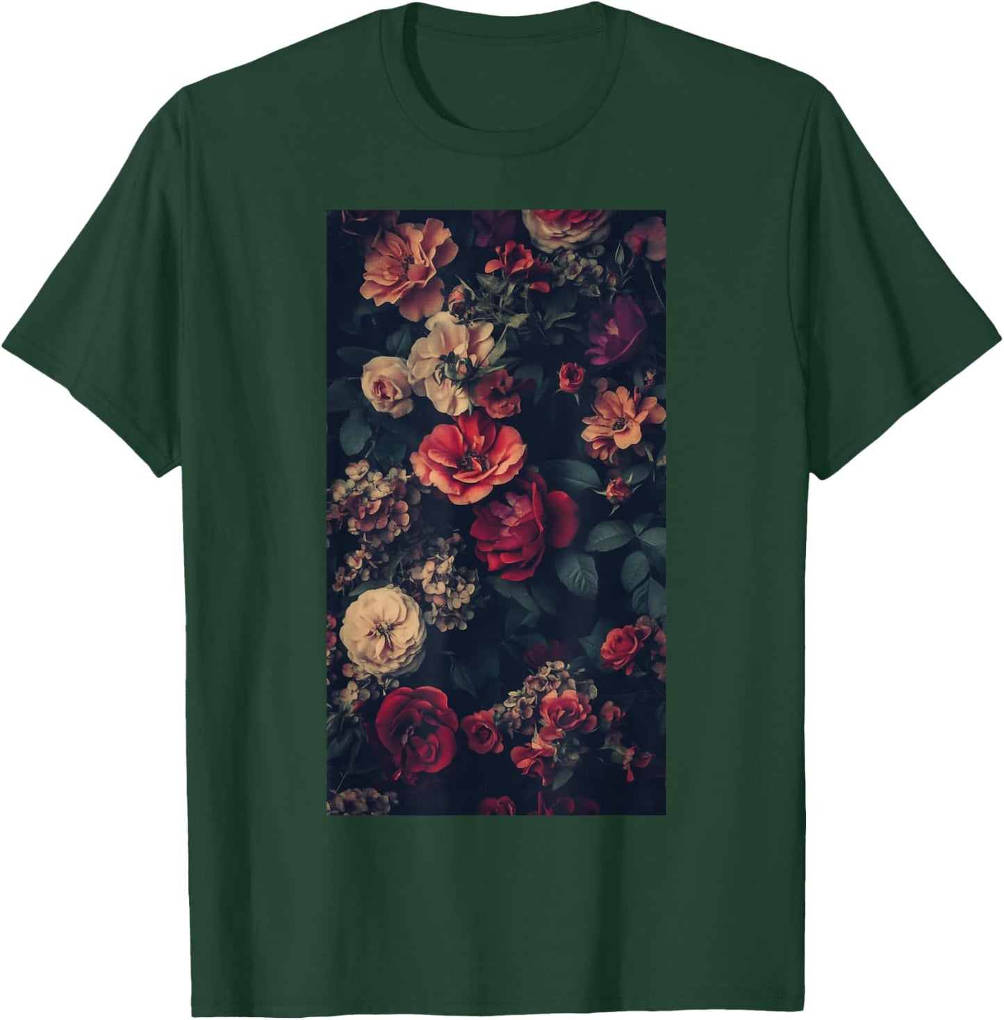 Vintage Floral Pattern Botanical art Garden theme T-Shirt - T-Shirt | Forest