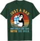 Just A Penguin Dad Came Back With The Milk Funny Dad Jokes T-Shirt - T-Shirt | Forest