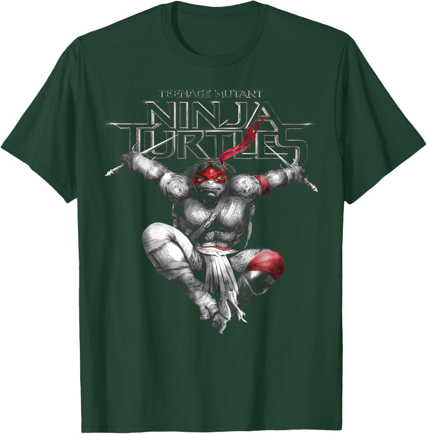 Teenage Mutant Ninja Turtles Raphael Action Jump T-Shirt - T-Shirt | Forest