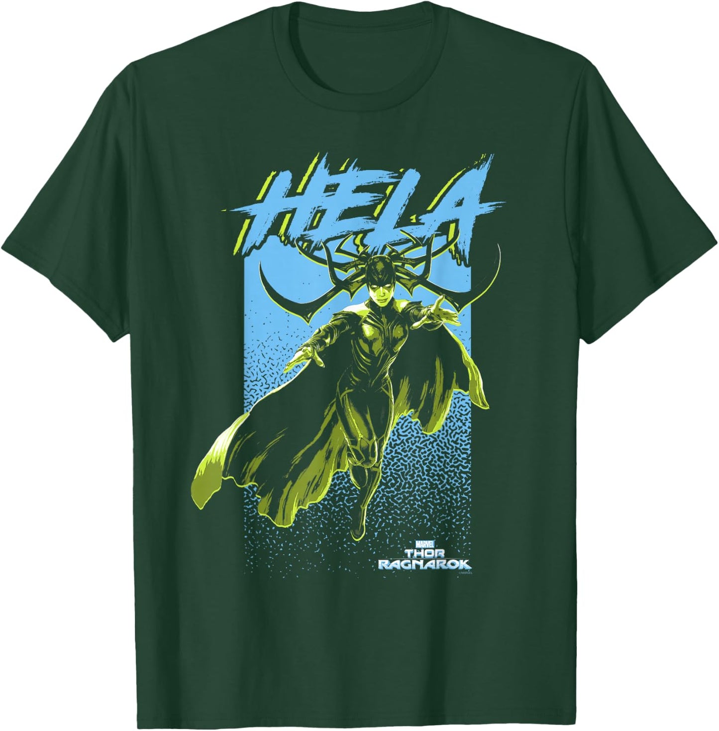 Marvel Thor Ragnarok Hela Retro Color Pop Graphic T-Shirt - T-Shirt | Forest