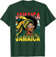 Proud Jamaican Afro Black Woman Jamaica Flag Pride T-Shirt - T-Shirt | Forest