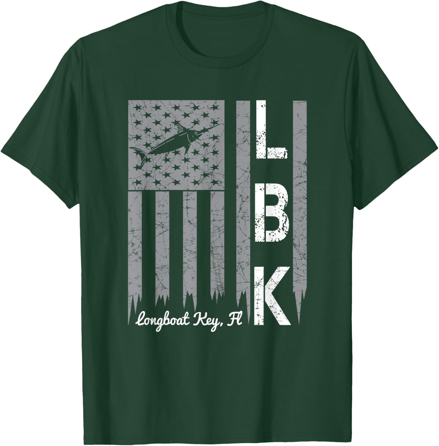 Vintage Longboat Key T-Shirt - T-Shirt | Forest