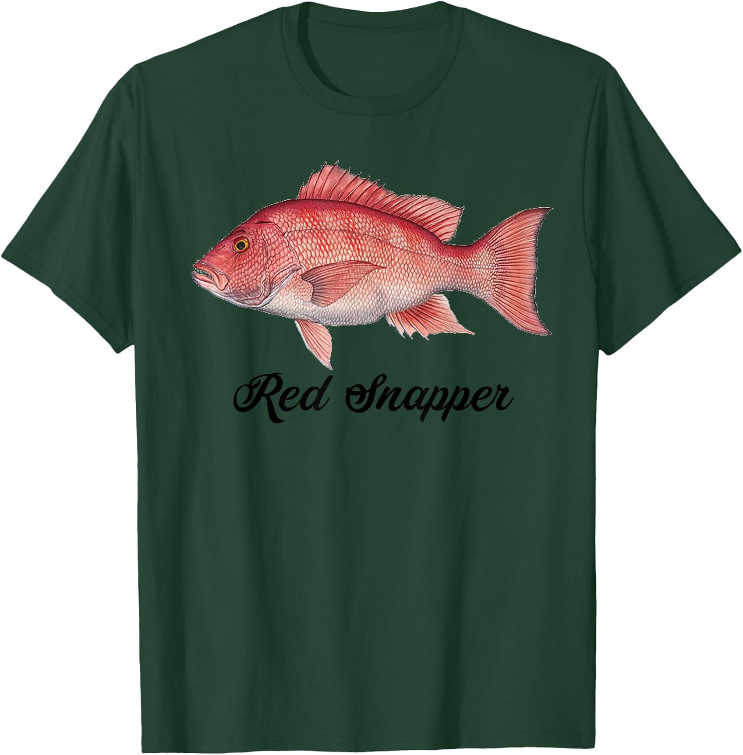 Red Snapper Shirt - Red Snapper Fishing Shirt T-Shirt - T-Shirt | Forest