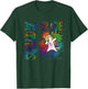 3rd Grade Squad Third Grade Dabbing Unicorn Tie Dye Design T-Shirt - T-Shirt | Forest