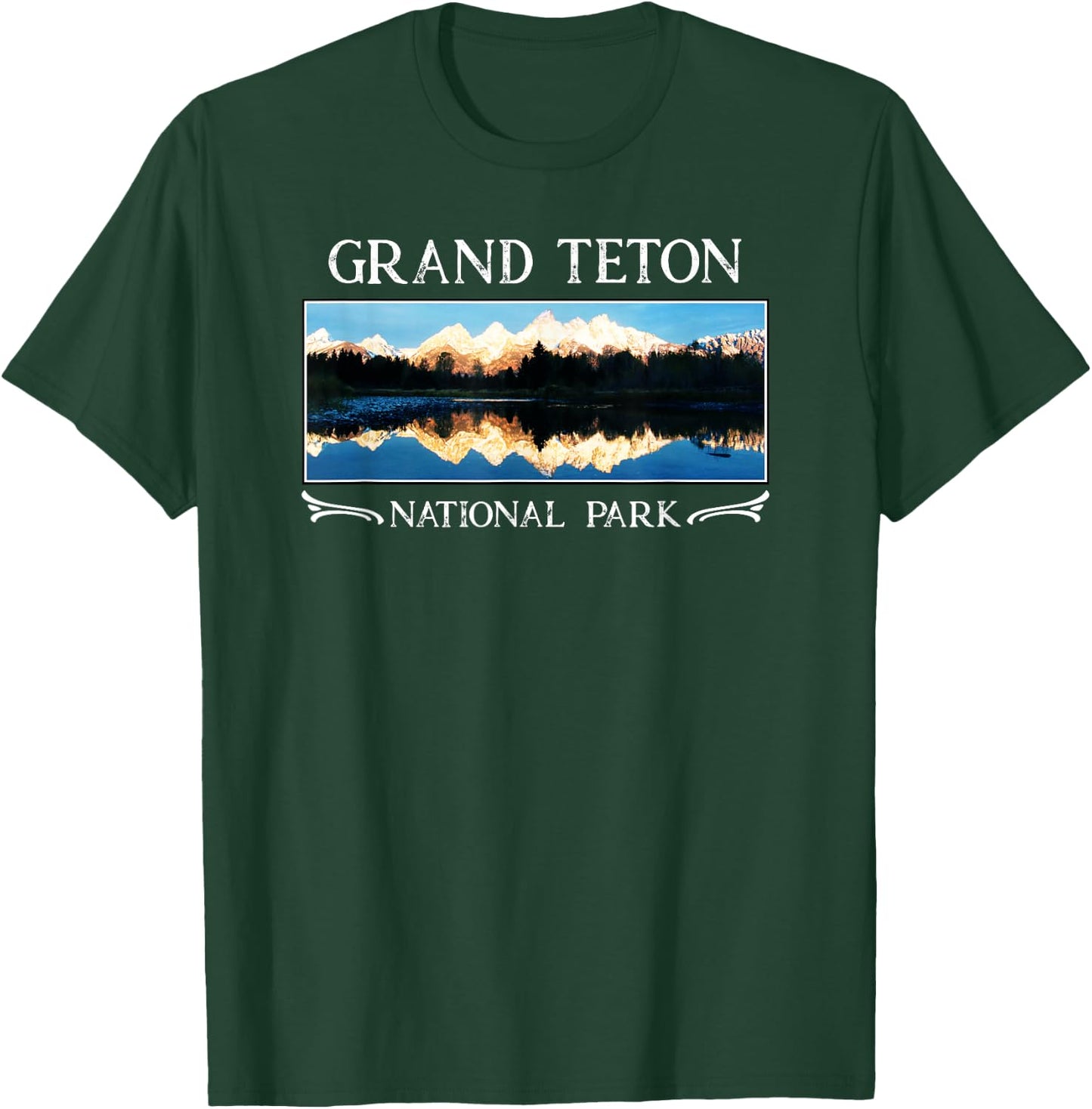 Grand Teton National Park T Shirt | Wyoming T Shirt T-Shirt - T-Shirt | Forest
