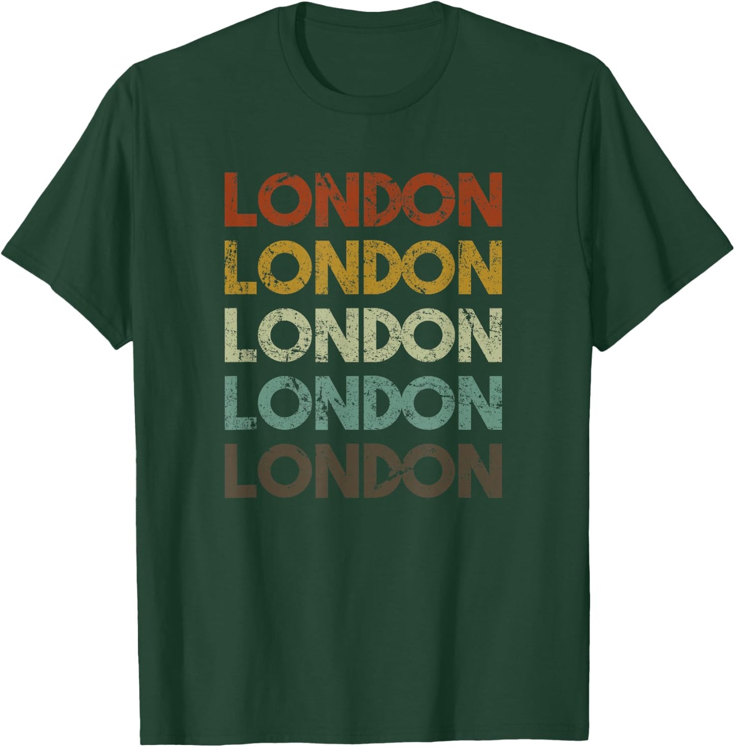 Retro London England T-Shirt - T-Shirt | Forest