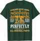 Vintage November Shirt 1974 Birthday Gift 45 Yrs Old D1 T-Shirt - T-Shirt | Forest