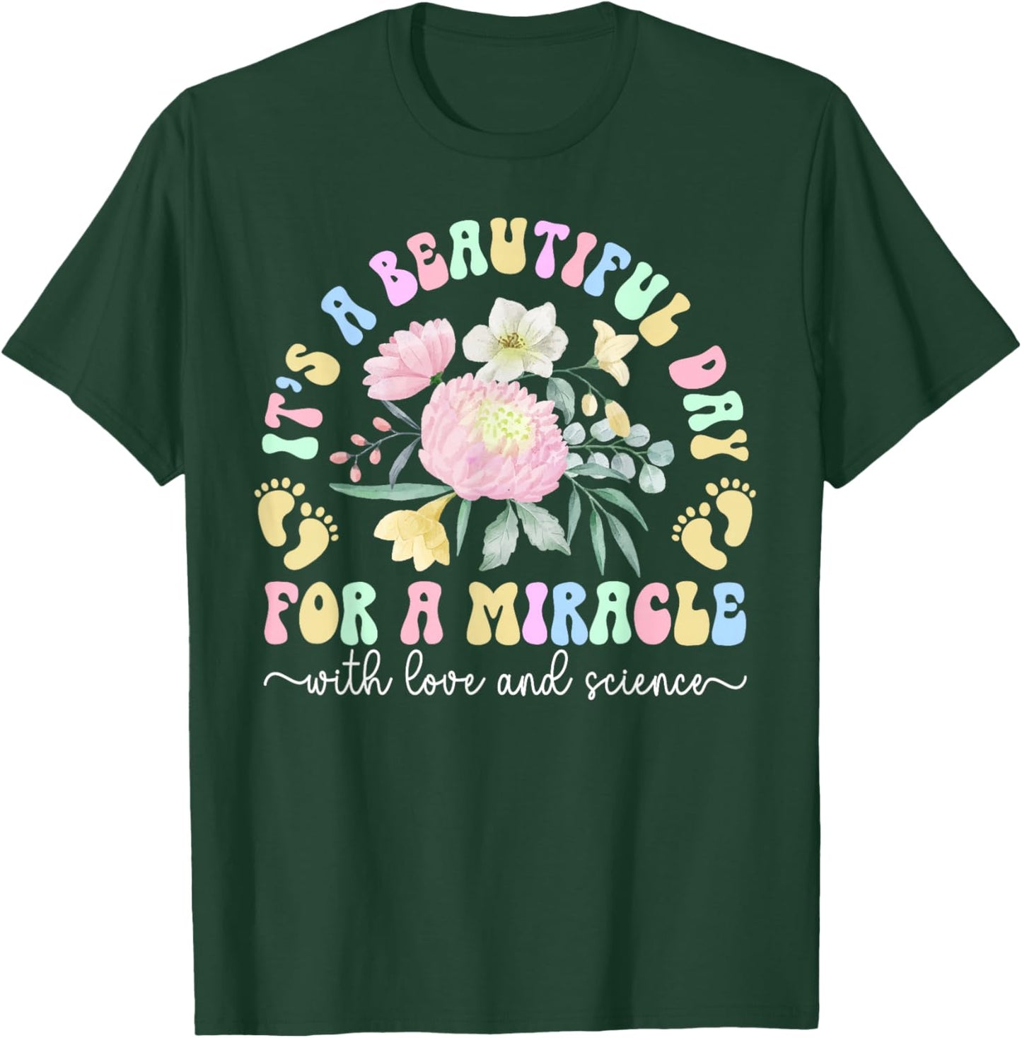 IVF Mom Embryo Transfer Day IVF Transfer Day Groovy T-Shirt - T-Shirt | Forest