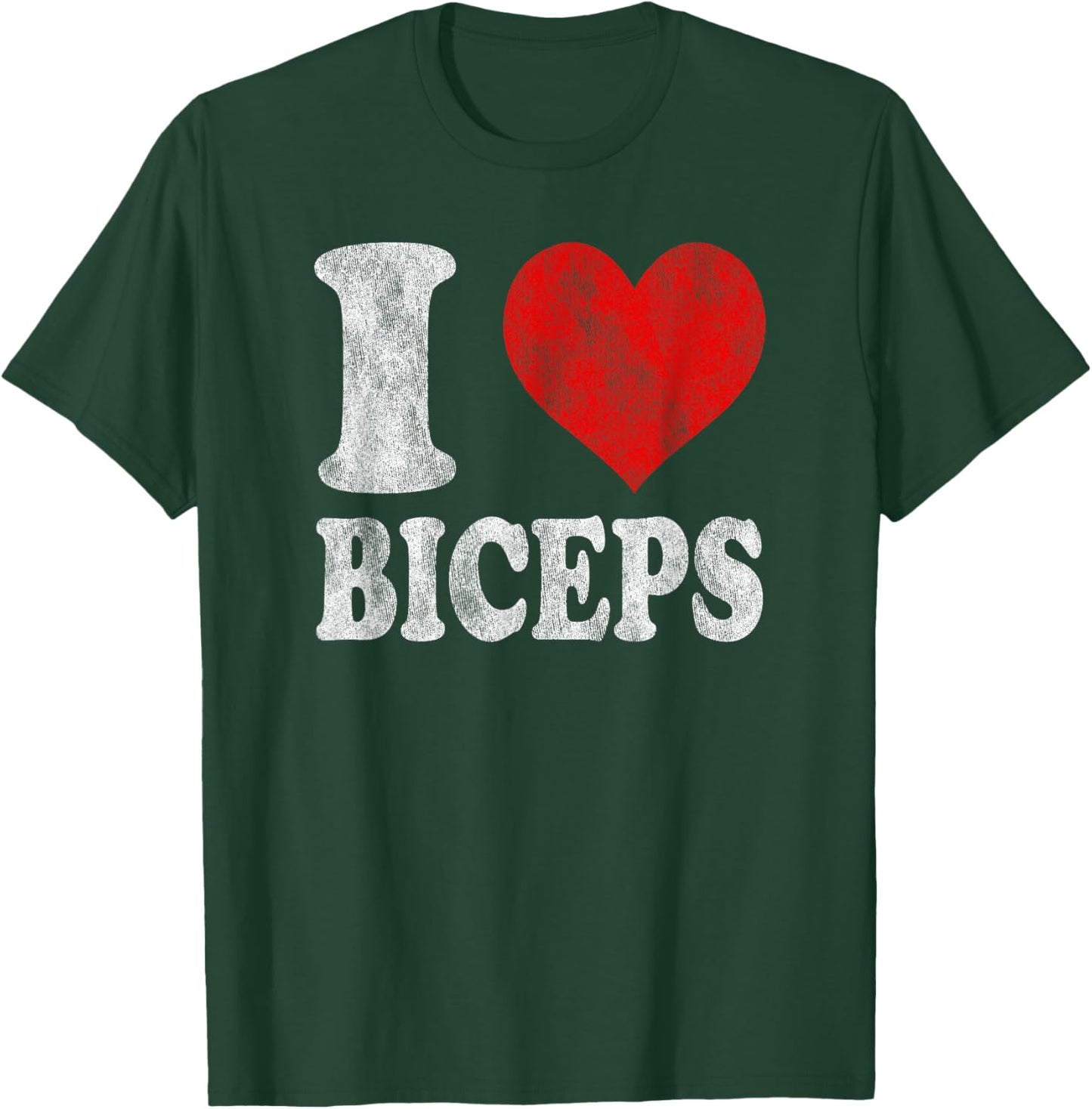 I Love Biceps Vintage T-Shirt - T-Shirt | Forest