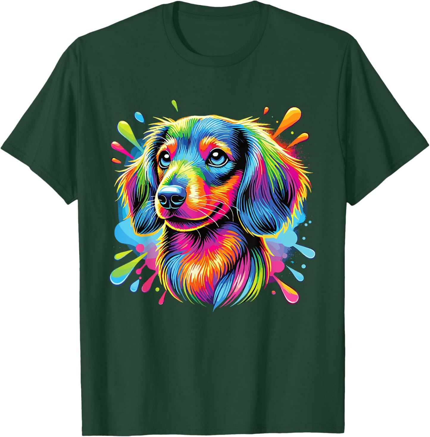 Colorful Dachshund T-Shirt - T-Shirt | Forest