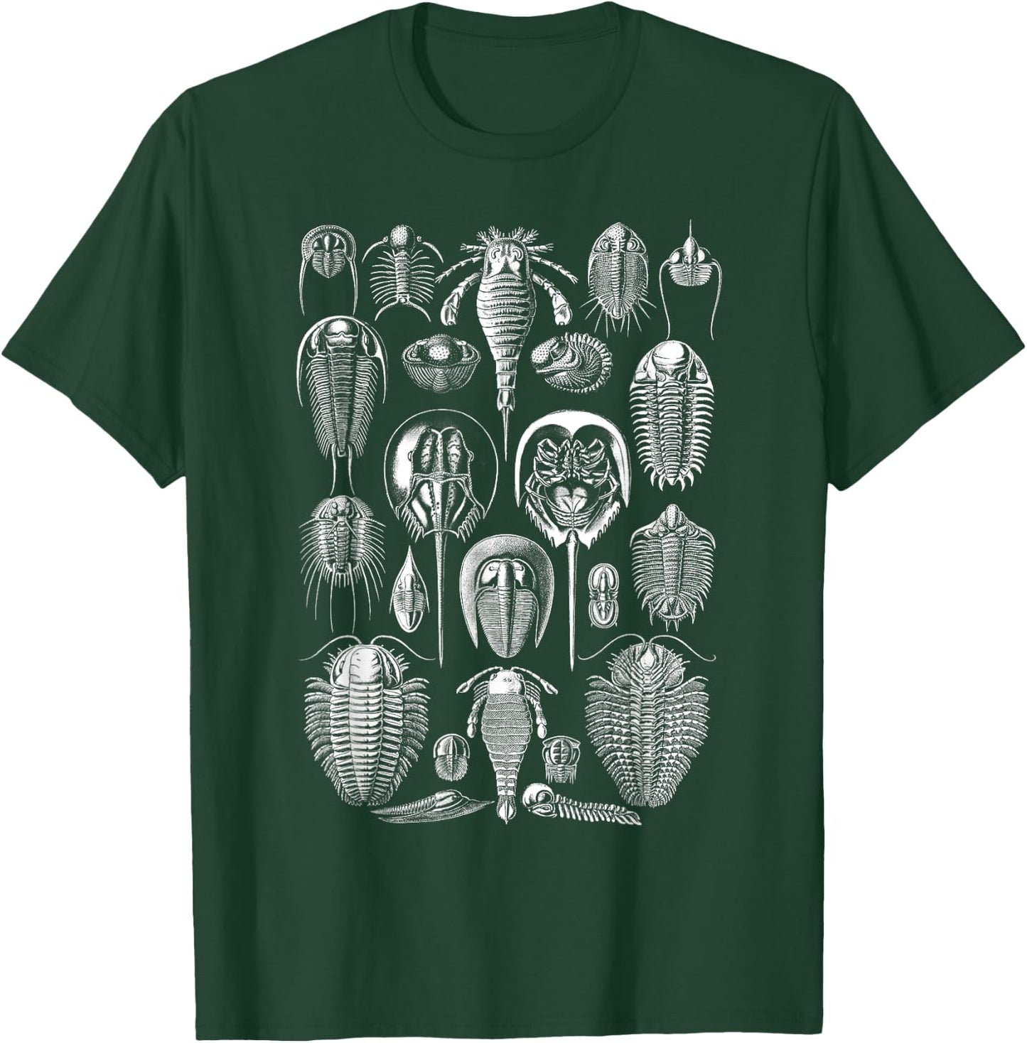 Vintage Haeckel Aspidonia Limulus Horseshoe Crabs 3XL Black T-Shirt - T-Shirt | Forest