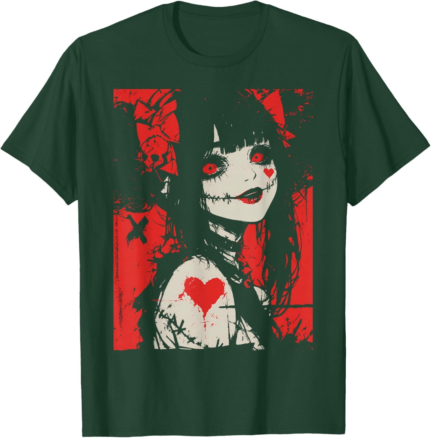 Horror Anime Manga | Japan Japanese Creepy Kawaii Goth T-Shirt - T-Shirt | Forest