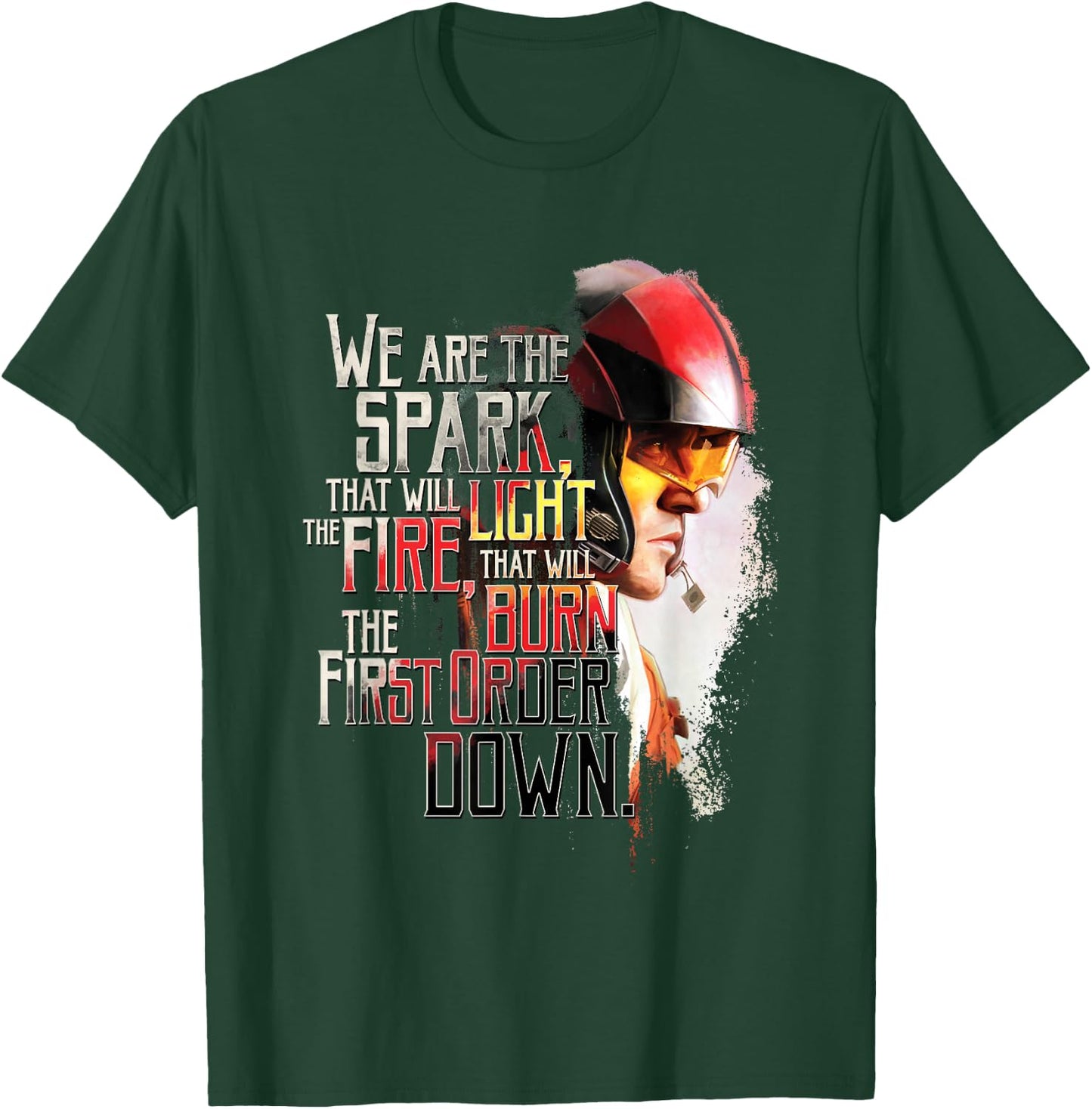 Star Wars Poe Dameron We Are The Spark Quote T-Shirt - T-Shirt | Forest