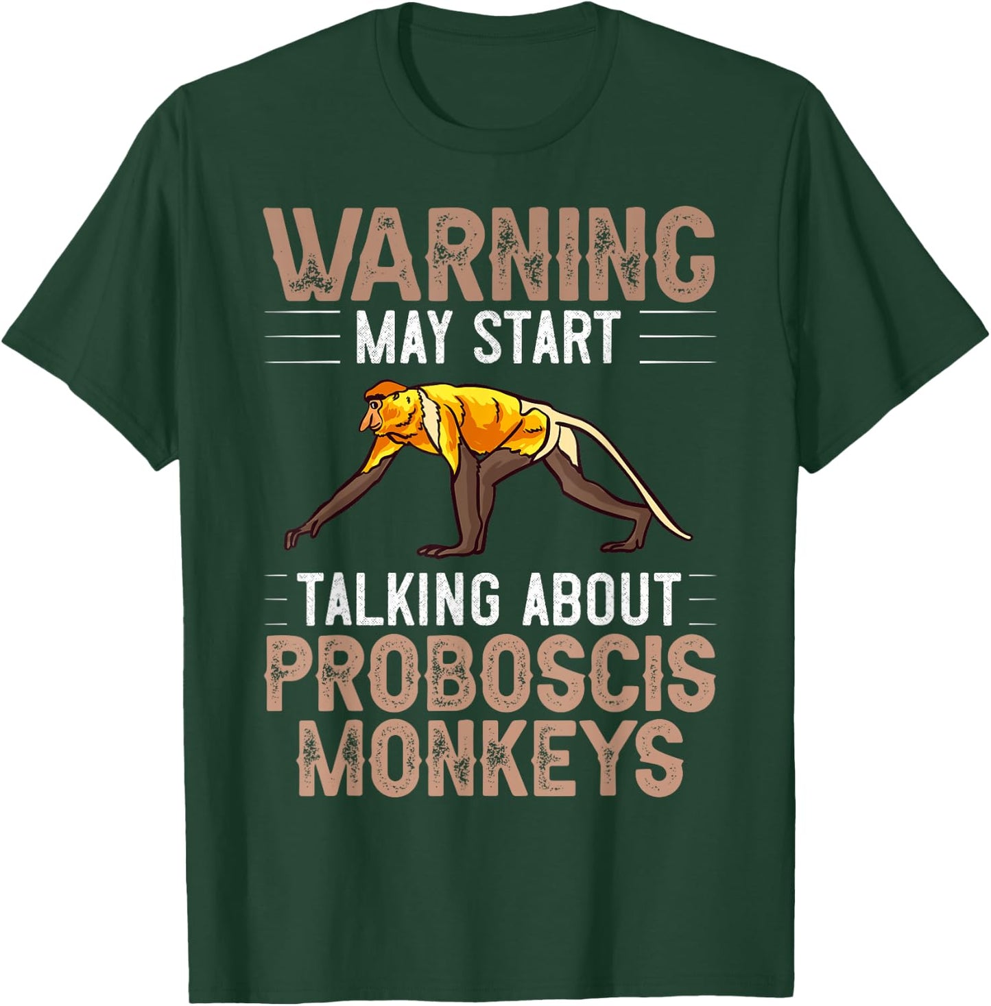 Proboscis Monkey Funny Asian Cute Animals T-Shirt - T-Shirt | Forest