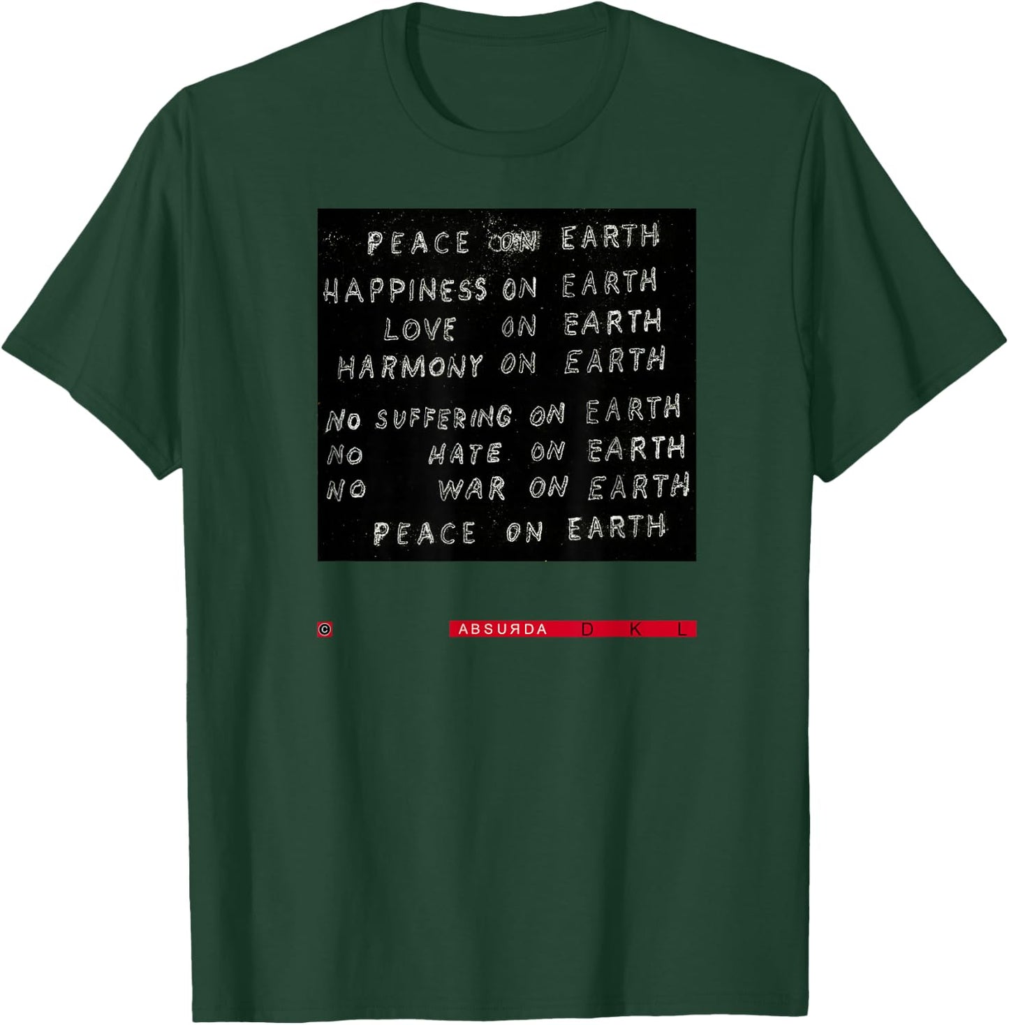 Studio: David Lynch Peace ON Earth T-Shirt - T-Shirt | Forest