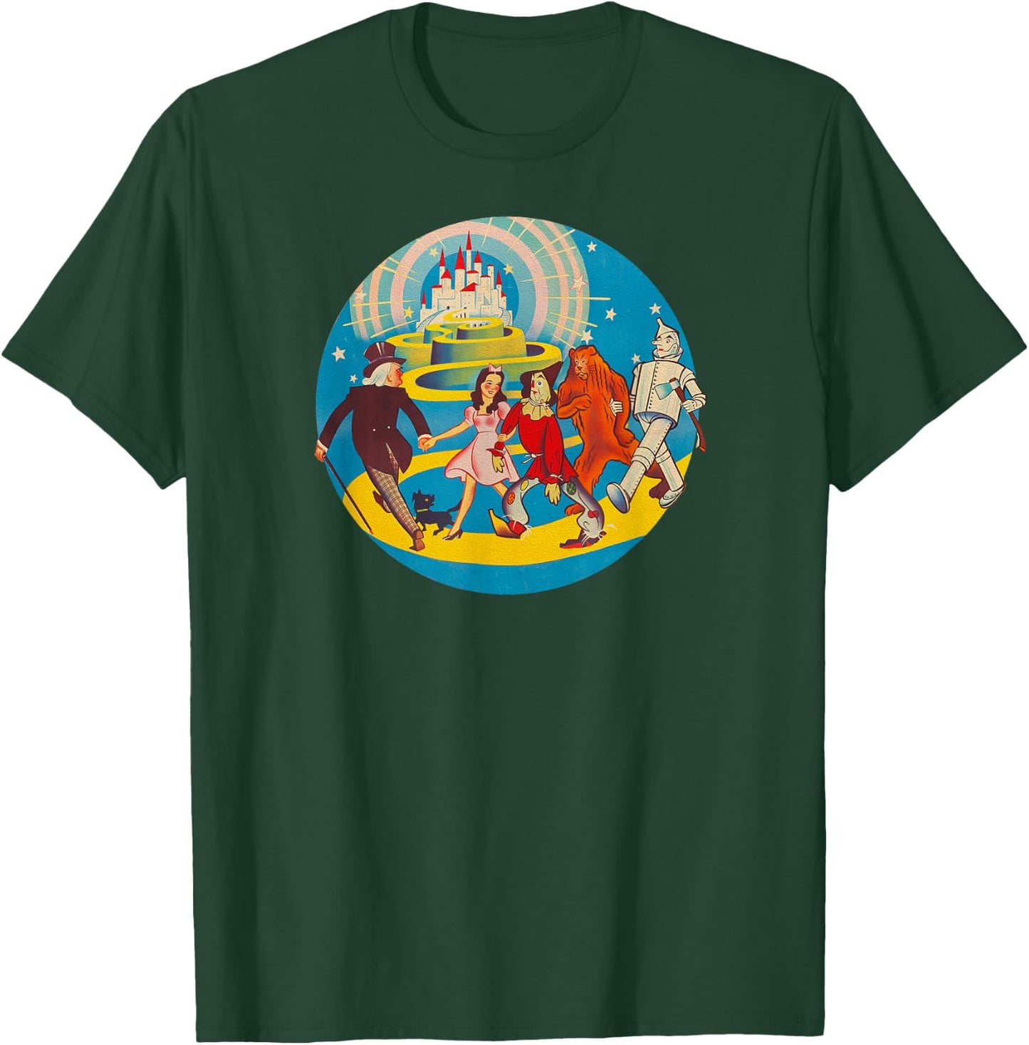 Retro Oz Emerald City The Wizard of OZ Yellow Brick Road T-Shirt - T-Shirt | Forest