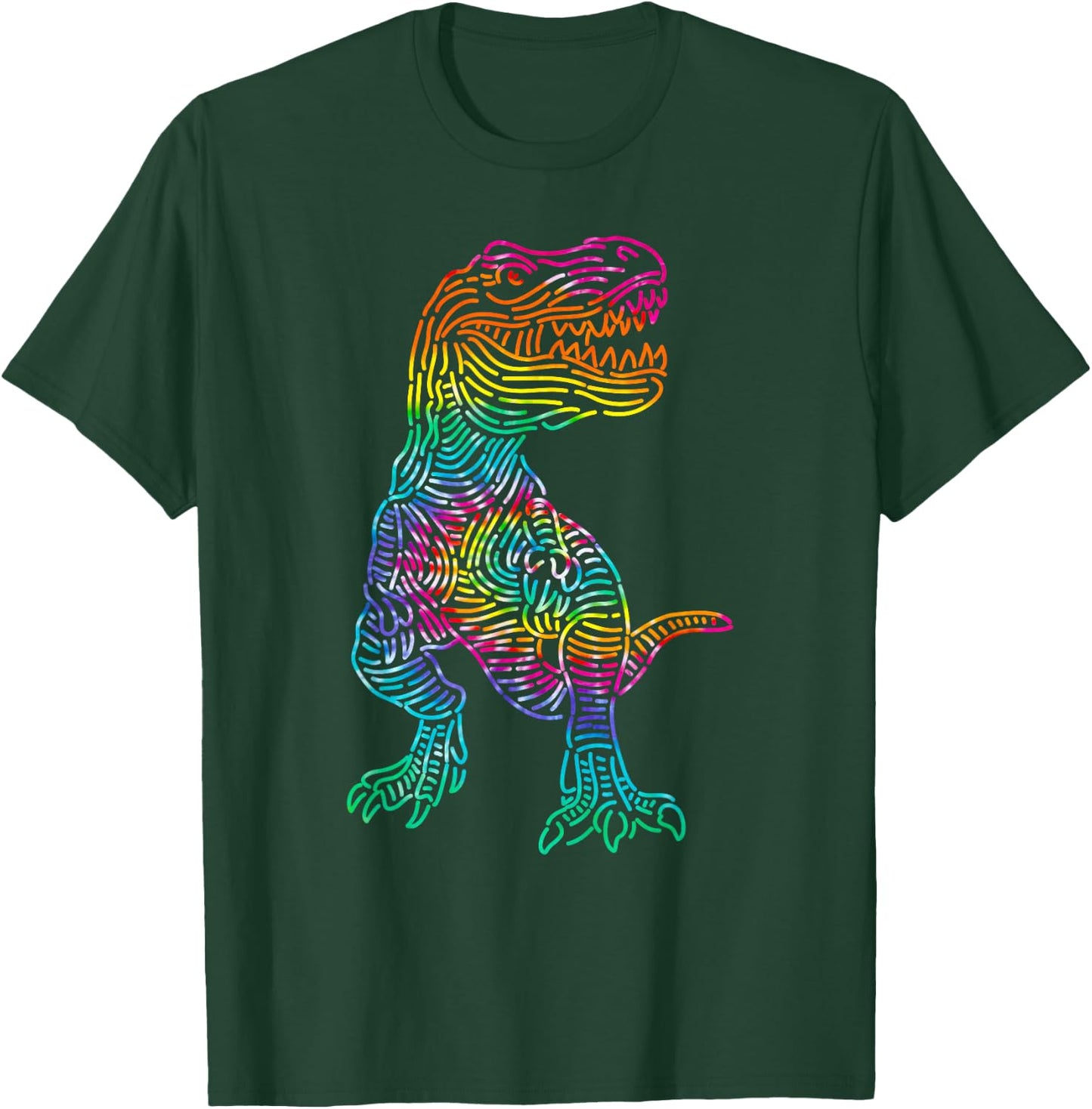 Trex shirt boys - Rainbow Trippy Hippie Tie Dye Shirt T-Shirt - T-Shirt | Forest