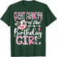 Great Grandpa Of The Birthday Girl Farm Cow 1St Birthday T-Shirt - T-Shirt | Forest