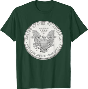 American Eagle Silver Coin Bullion T-Shirt - T-Shirt | Forest