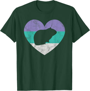 Guinea Pig Gift Shirt & Girls Retro Cute T-Shirt - T-Shirt | Forest