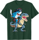 Shark Pirate Dinosaur T rex T Shirt Jawsome Boys Kids Men T-Shirt - T-Shirt | Forest